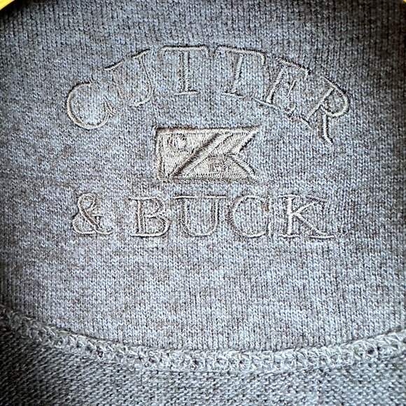 Vtg Cutter & Buck Sweater Vest Men XXL Navy V-Neck Sleeveless Cotton USA Made - Picture 3 of 9